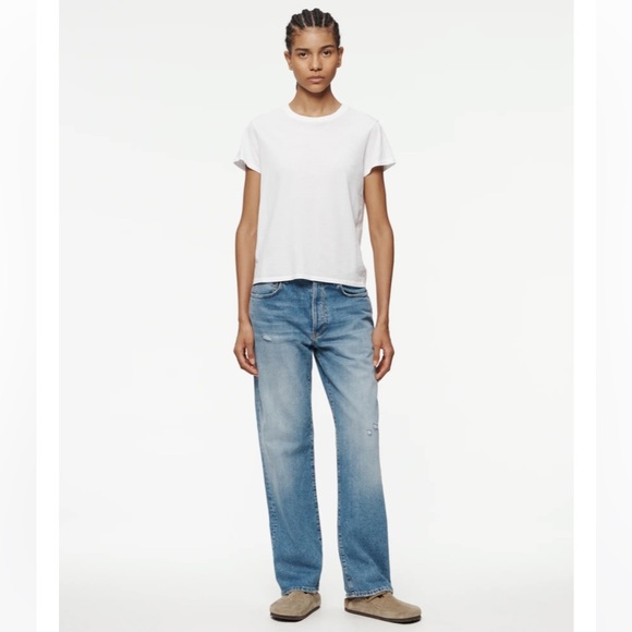 6397 stretchy jeans- stone wash blue - Picture 1 of 6